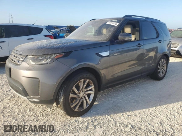 2017 Land Rover Discovery HSE with VIN SALRRBBV8HA036566, listed as a Copart auction lot 76379014 with Not Provided miles and Salvage Title. Bid and sale history available at carsss.com. Image 1.