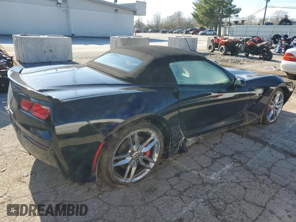 2015 Chevrolet Corvette Z51 3LT with VIN 1G1YM3D72F5104008, listed as a Copart auction lot 82122084 with 81,311 mi miles and Salvage Title. Bid and sale history available at carsss.com. Image 3.