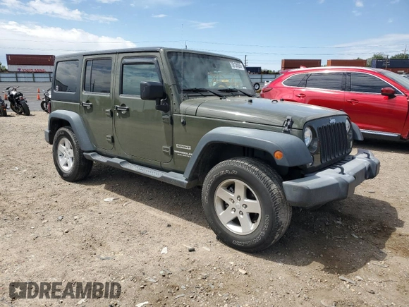2015 Jeep Wrangler Unlimited Sport with VIN 1C4BJWDG4FL766904, listed as a Copart auction lot 58126555 with 68,400 mi miles and Salvage title. Bid and sale history available at DreamBid. Image 4.