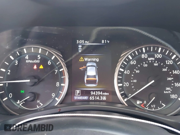 2020 Infiniti Q50 Luxe with VIN JN1EV7AP1LM206746, listed as a IAAI auction lot 42115920 with 94,394 mi miles and . Bid and sale history available at DreamBid. Image 7.