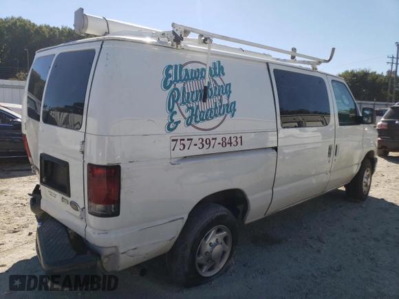 2011 Ford Econoline Cargo Commercial with VIN 1FTNE1EW6BDB11464, listed as a Copart auction lot 75392424 with 192,059 mi miles and Salvage Title. Bid and sale history available at DreamBid. Image 3.
