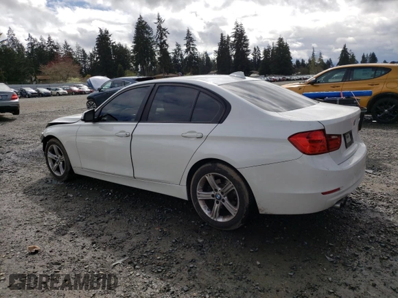2014 BMW 3 Series 328i with VIN WBA3C1C53EK105495, listed as a Copart auction lot 52176255 with 154,122 mi miles and Salvage Title. Bid and sale history available at carsss.com. Image 2.