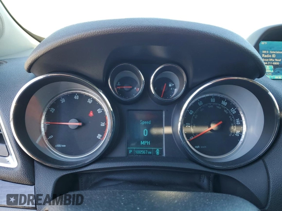 2016 Buick Encore Leather with VIN KL4CJCSB4GB649612, listed as a Copart auction lot 45162505 with 100,567 mi miles and Salvage Title. Bid and sale history available at DreamBid. Image 9.