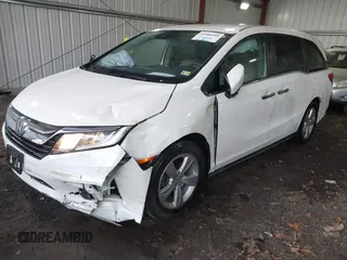 2019 Honda Odyssey EX with VIN 5FNRL6H57KB087739, listed as a IAAI auction lot 41908188 with 84,477 mi miles. Bid and sale history available at carsss.com. Image 18.