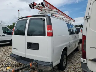2019 Chevrolet Express Cargo with VIN 1GCWGAFG1K1195734, listed as a Copart auction lot 59552005 with 177,501 mi miles and Clean title. Bid and sale history available at DreamBid. Image 3.