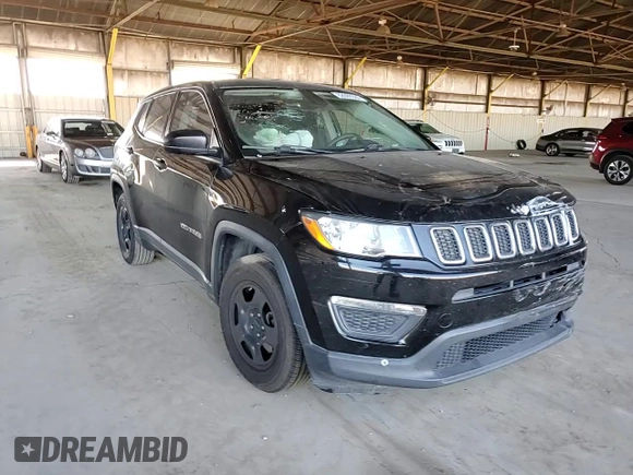 2018 Jeep Compass Sport with VIN 3C4NJCAB7JT369169, listed as a Copart auction lot 62609335 with 148,398 mi miles and Salvage title. Bid and sale history available at DreamBid. Image 14.