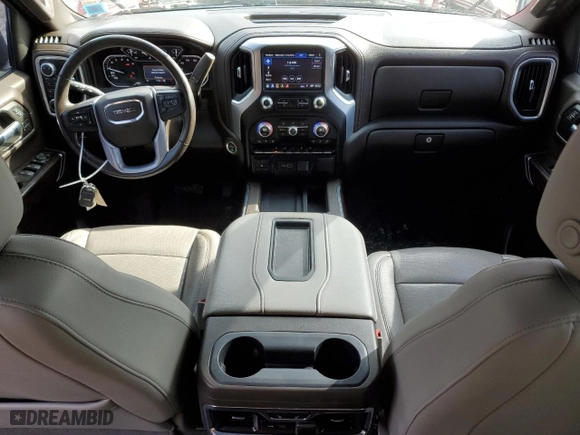 2019 GMC Sierra 1500 SLT with VIN 3GTU9DEL8KG134416, listed as a Copart auction lot 46343595 with 71,659 mi miles and Salvage Title. Bid and sale history available at carsss.com. Image 8.