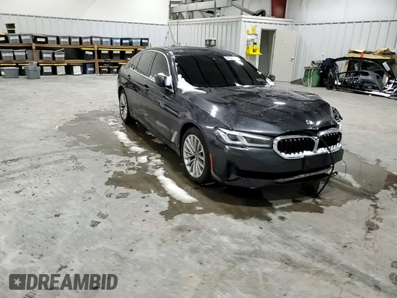 2021 BMW 5 Series 530i xDrive with VIN WBA13BJ0XMCG02446, listed as a Copart auction lot 44348085 with Not Provided miles and Salvage Title. Bid and sale history available at carsss.com. Image 11.