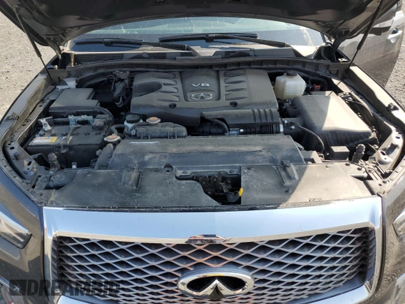 2024 Infiniti QX80 LUXE with VIN JN8AZ2AE4R9328471, listed as a Copart auction lot 69869294 with 17,071 mi miles and Clean Title. Bid and sale history available at carsss.com. Image 12.