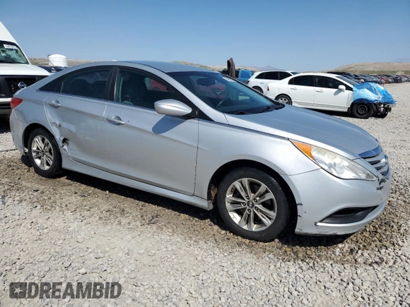 2014 Hyundai Sonata GLS with VIN 5NPEB4AC6EH852282, listed as a Copart auction lot 54239225 with 197,515 mi miles and Salvage Title. Bid and sale history available at carsss.com. Image 4.