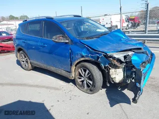 2018 Toyota RAV4 XLE with VIN JTMWFREV7JJ730968, listed as a IAAI auction lot 41778761 with 122,102 mi miles. Bid and sale history available at carsss.com. Image 1.