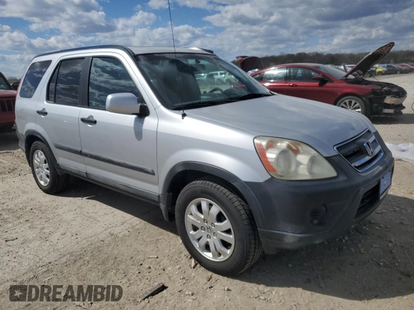 2005 Honda CR-V EX with VIN SHSRD788X5U310933, listed as a Copart auction lot 52030665 with 172,327 mi miles and Salvage Title. Bid and sale history available at DreamBid. Image 4.