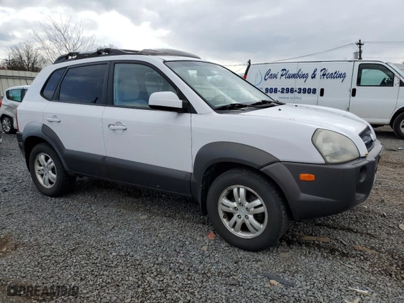 2006 Hyundai Tucson GLS with VIN KM8JN72D06U313853, listed as a Copart auction lot 50465365 with 147,023 mi miles and Clean Title. Bid and sale history available at carsss.com. Image 4.