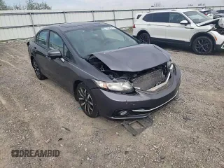 2014 Honda Civic EX-L with VIN 19XFB2F90EE079318, listed as a Copart auction lot 53682475 with 104,476 mi miles and Salvage Title. Bid and sale history available at DreamBid. Image 13.