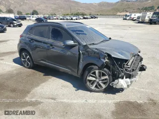 2019 Hyundai Kona Ultimate with VIN KM8K53A5XKU378758, listed as a Copart auction lot 68904724 with 99,999 mi miles and Clean Title. Bid and sale history available at carsss.com. Image 4.