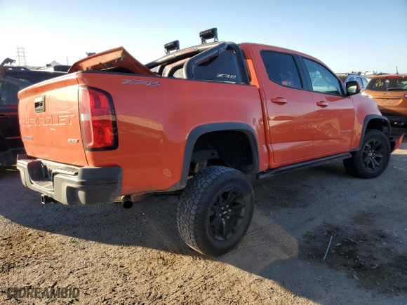 2021 Chevrolet Colorado 4WD ZR2 with VIN 1GCGTEEN6M1115225, listed as a Copart auction lot 88292645 with 56,178 mi miles and Salvage Title. Bid and sale history available at carsss.com. Image 3.