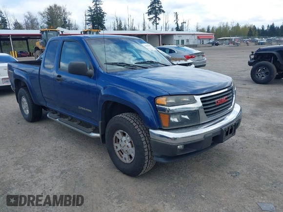 2005 GMC Canyon SLE Z85 with VIN 1GTDT196558291075, listed as a IAAI auction lot 41981419 with 196,825 mi miles. Bid and sale history available at carsss.com. Image 1.