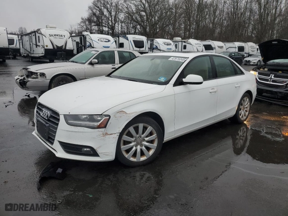 2013 Audi A4 Premium with VIN WAUBFAFL0DN026246, listed as a Copart auction lot 42875345 with 148,375 mi miles and Clean Title. Bid and sale history available at carsss.com. Image 1.
