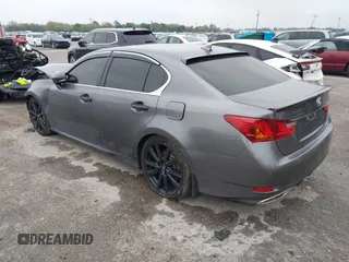 2014 Lexus GS 350 with VIN JTHBE1BL8E5038849, listed as a IAAI auction lot 35214694 with 102,788 mi miles. Bid and sale history available at carsss.com. Image 3.