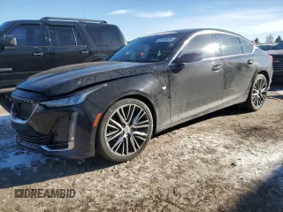 2021 Cadillac CT5 Luxury with VIN 1G6DX5RK8M0124315, listed as a Copart auction lot 87448834 with 42,444 mi miles and Salvage Title. Bid and sale history available at DreamBid. Image 1.