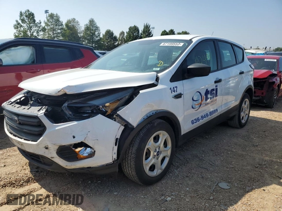 2018 Ford Escape S with VIN 1FMCU0F79JUC07742, listed as a Copart auction lot 67199553 with 102,494 mi miles and Salvage Title. Bid and sale history available at carsss.com. Image 1.