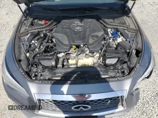 2019 Infiniti Q50 Luxe with VIN JN1EV7AP1KM542816, listed as a Copart auction lot 59216945 with 64,029 mi miles and Salvage title. Bid and sale history available at DreamBid. Image 11.