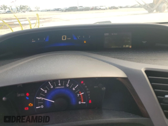 2012 Honda Civic Cpe LX with VIN 2HGFG3B52CH565934, listed as a Copart auction lot 74461284 with 259,290 mi miles and Salvage Title. Bid and sale history available at carsss.com. Image 9.