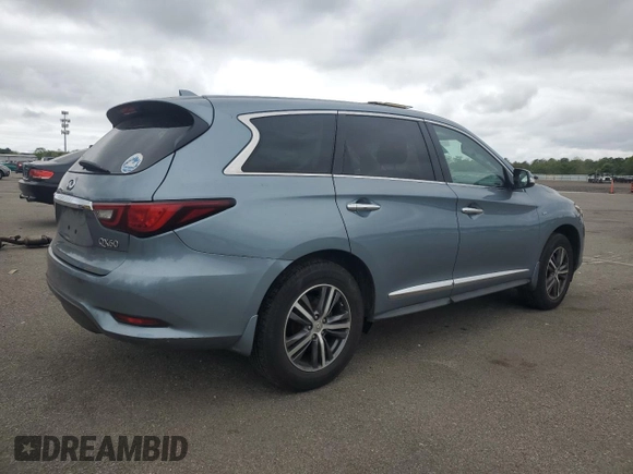 2019 Infiniti QX60 Pure z VIN 5N1DL0MM9KC532995, wystawiony jako Copart lot #57875135 z przebiegiem 70 024 mil mil oraz Szkoda całkowita • Salvage title. Historia ofert i sprzedaży dostępna na DreamBid. Obrazek 3.