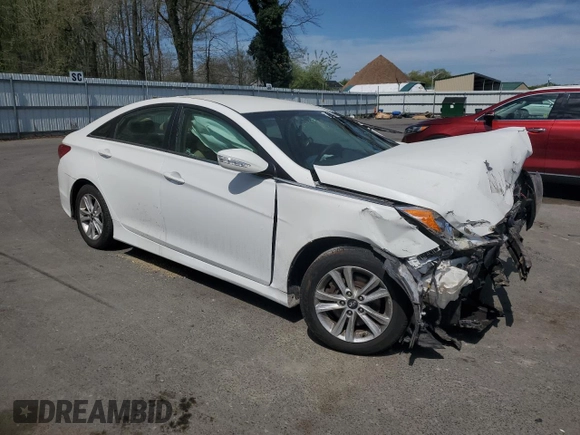 2014 Hyundai Sonata GLS with VIN 5NPEB4AC5EH868988, listed as a Copart auction lot 54207675 with Not Provided miles and Salvage Title. Bid and sale history available at carsss.com. Image 4.