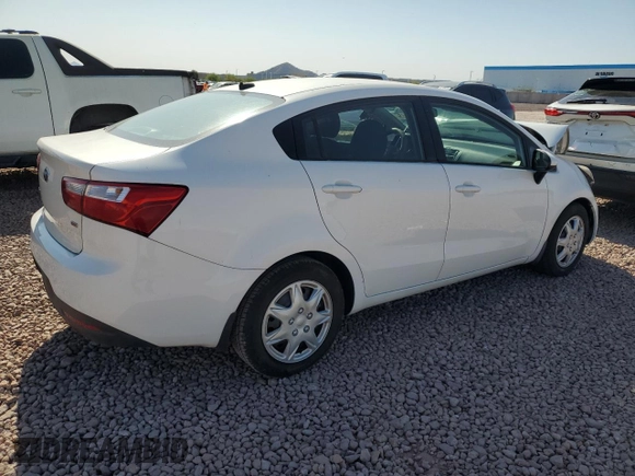 2014 Kia Rio LX with VIN KNADM4A38E6415462, listed as a Copart auction lot 52143555 with 60,079 mi miles and Salvage Title. Bid and sale history available at DreamBid. Image 3.