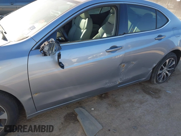 2016 Acura TLX with VIN 19UUB1F34GA013505, listed as a IAAI auction lot 41671913 with 123,164 mi miles. Bid and sale history available at carsss.com. Image 6.
