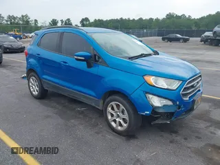 2020 Ford EcoSport SE z VIN MAJ3S2GE2LC330185, wystawiony jako IAAI lot #42361290 z przebiegiem 88 565 mil mil oraz . Historia ofert i sprzedaży dostępna na DreamBid. Obrazek 1.