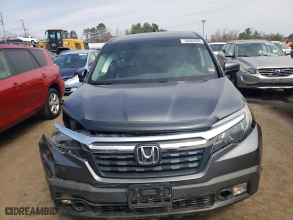 2017 Honda Ridgeline RTL-T with VIN 5FPYK3F63HB025201, listed as a Copart auction lot 52683535 with 0 mi miles and Salvage Title. Bid and sale history available at carsss.com. Image 5.