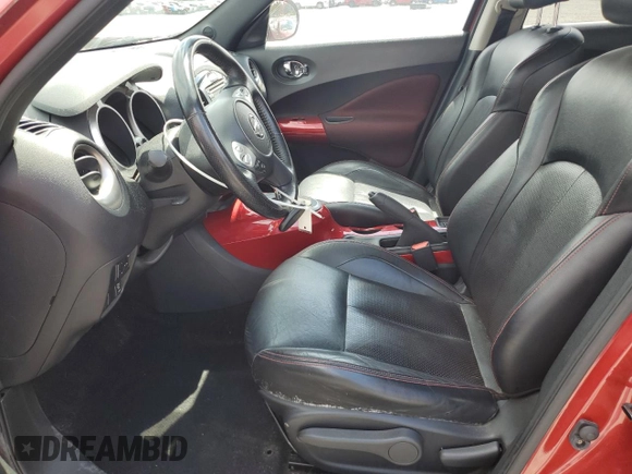 2012 Nissan Juke SL z VIN JN8AF5MV2CT116362, wystawiony jako Copart lot #57714665 z przebiegiem 80 185 mil mil oraz Szkody całkowita. Historia ofert i sprzedaży dostępna na DreamBid. Obrazek 7.