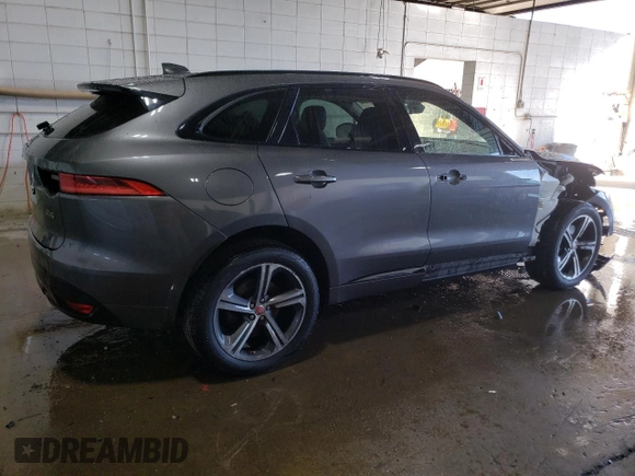 2017 Jaguar F-Pace 35t R-Sport with VIN SADCL2BV1HA886526, listed as a Copart auction lot 46521475 with 129,505 mi miles and Salvage Title. Bid and sale history available at DreamBid. Image 3.