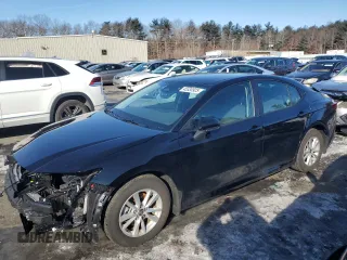 2025 Toyota Camry LE with VIN 4T1DAACK1SU522810, listed as a Copart auction lot 45530925 with 6,339 mi miles and Salvage Title. Bid and sale history available at carsss.com. Image 1.