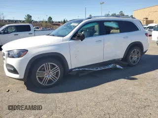 2022 Mercedes-Benz GLS 450 with VIN 4JGFF5KE4NA594331, listed as a Copart auction lot 49956325 with 37,563 mi miles and Salvage Title. Bid and sale history available at DreamBid. Image 1.