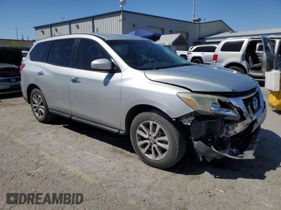 2015 Nissan Pathfinder SV with VIN 5N1AR2MN1FC608382, listed as a Copart auction lot 53967265 with 106,752 mi miles and Salvage title. Bid and sale history available at DreamBid. Image 4.
