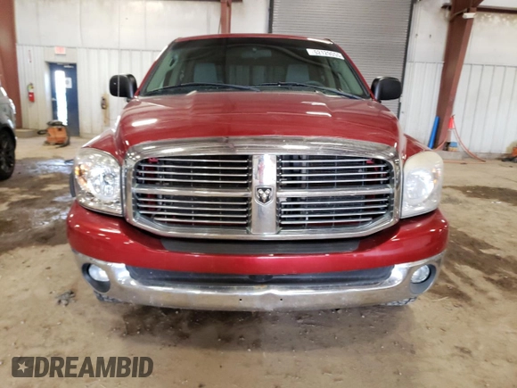 2007 Dodge 1500 Laramie with VIN 1D7HU18207S183648, listed as a Copart auction lot 52129055 with 257,764 mi miles and Clean Title. Bid and sale history available at carsss.com. Image 5.
