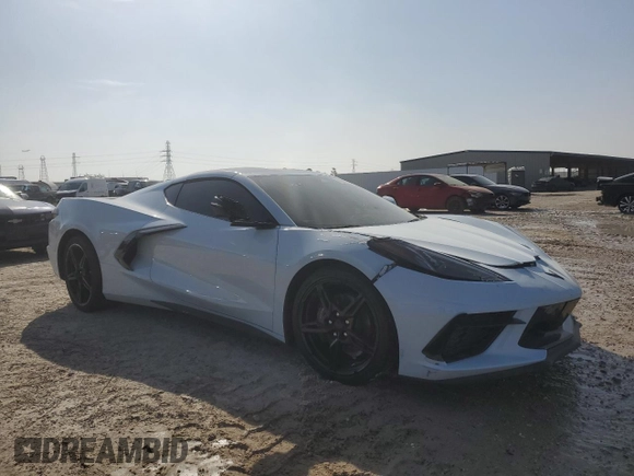 2024 Chevrolet Corvette 1LT with VIN 1G1YA2D46R5109841, listed as a Copart auction lot 43243585 with 7,840 mi miles and Salvage title. Bid and sale history available at DreamBid. Image 4.