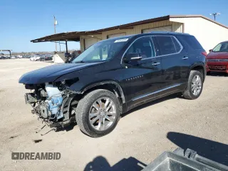 2018 Chevrolet Traverse High Country with VIN 1GNEVKKW5JJ131724, listed as a Copart auction lot 46585035 with 133,325 mi miles and Salvage Title. Bid and sale history available at carsss.com. Image 1.