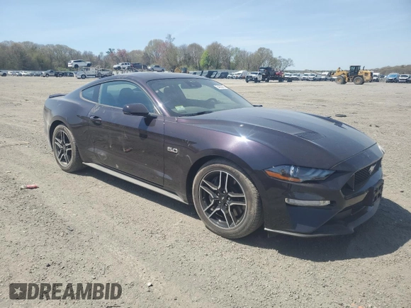 2022 Ford Mustang GT with VIN 1FA6P8CF8N5137837, listed as a Copart auction lot 54605985 with 3,270 mi miles and Salvage title. Bid and sale history available at DreamBid. Image 4.