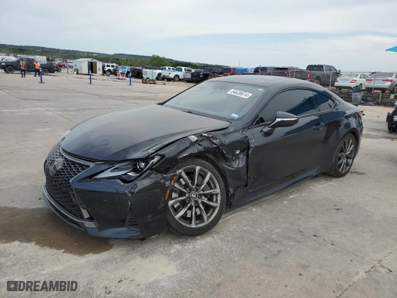 2019 Lexus RC with VIN JTHHA5BC5K5010208, listed as a Copart auction lot 54636614 with 83,936 mi miles. Bid and sale history available at carsss.com. Image 1.
