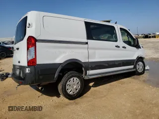 2023 Ford Transit Cargo with VIN 1FTBR1Y88PKB06810, listed as a Copart auction lot 47635095 with Not Provided miles and Salvage Title. Bid and sale history available at DreamBid. Image 3.
