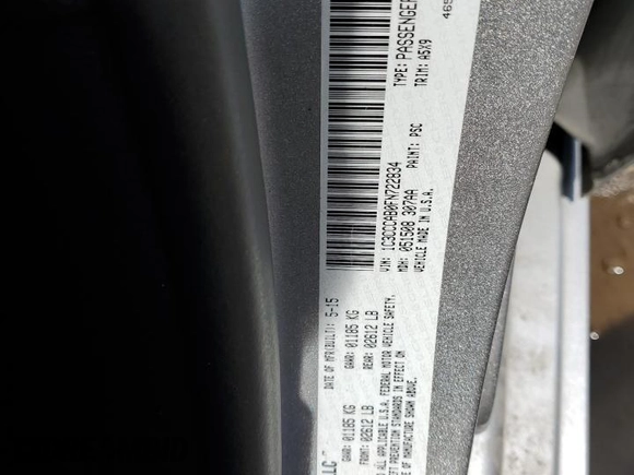 2015 Chrysler 200 Limited with VIN 1C3CCCAB0FN722834, listed as a Copart auction lot 54827095 with 123,244 mi miles and Clean title. Bid and sale history available at DreamBid. Image 12.