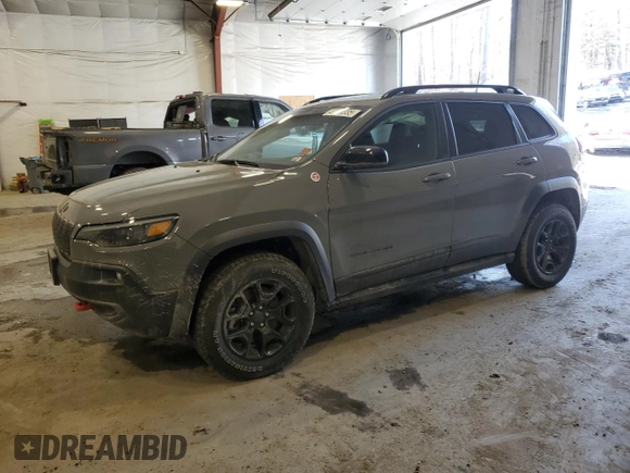 2022 Jeep Cherokee Trailhawk with VIN 1C4PJMBX2ND515868, listed as a Copart auction lot 47689335 with 47,903 mi miles and Salvage Title. Bid and sale history available at carsss.com. Image 1.