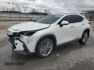2023 Lexus NX with VIN JTJGKCEZXP2013352, listed as a Copart auction lot 49780415 with 44,593 mi miles and Salvage Title. Bid and sale history available at carsss.com. Image 1.