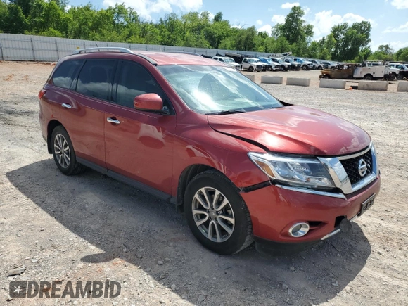 2015 Nissan Pathfinder SL with VIN 5N1AR2MM5FC663635, listed as a Copart auction lot 62075025 with 98,052 mi miles and Salvage title. Bid and sale history available at DreamBid. Image 4.
