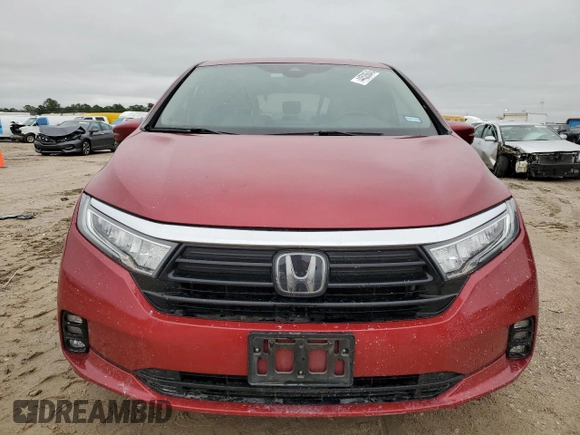 2022 Honda Odyssey Touring with VIN 5FNRL6H84NB025374, listed as a Copart auction lot 44528645 with 47,460 mi miles and Salvage Title. Bid and sale history available at DreamBid. Image 5.