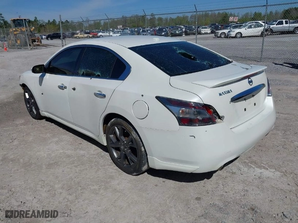 2013 Nissan Maxima 3.5 S with VIN 1N4AA5APXDC838864, listed as a IAAI auction lot 41884167 with 167,328 mi miles. Bid and sale history available at carsss.com. Image 3.
